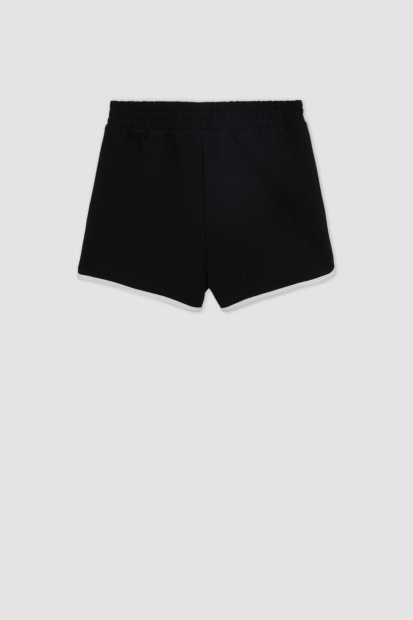 GIRLS & TEENS Black Girl Sweatshirt Fabric Shorts