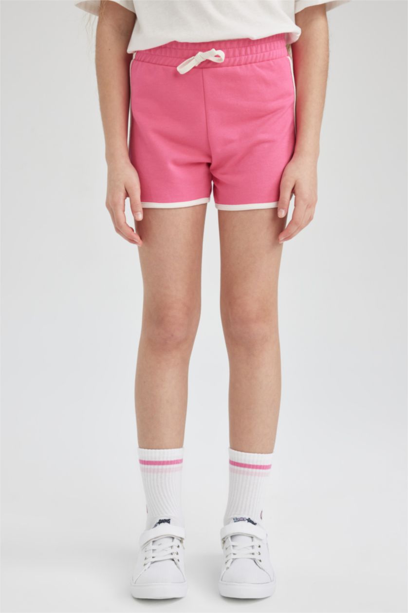 FILLES Rose Short Tissu Sweat Fin