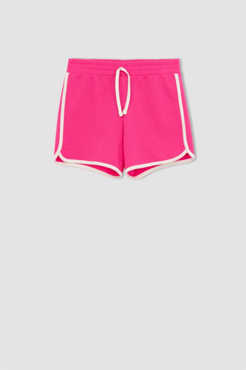 FILLES Rose Short Tissu Sweat Fin