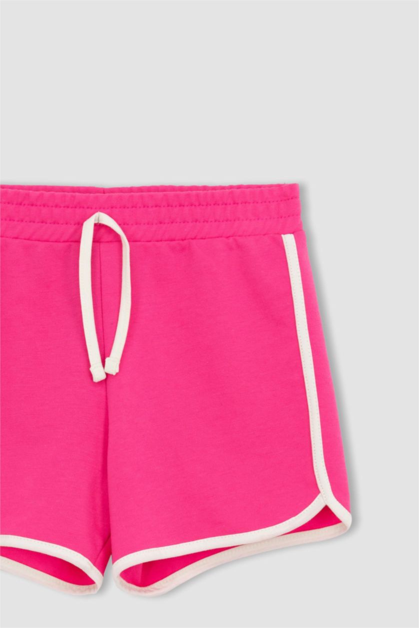 FILLES Rose Short Tissu Sweat Fin