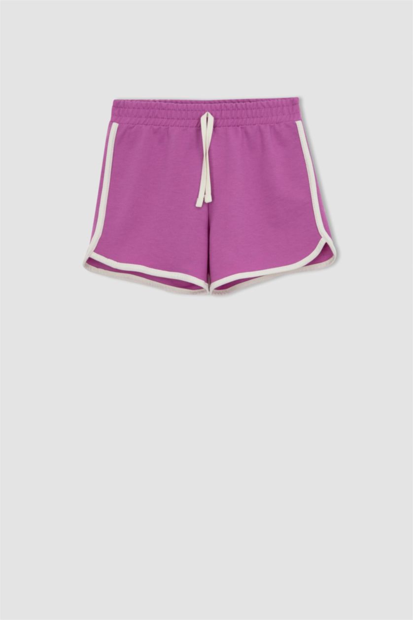 FILLES Violet Short Tissu Sweat Fin