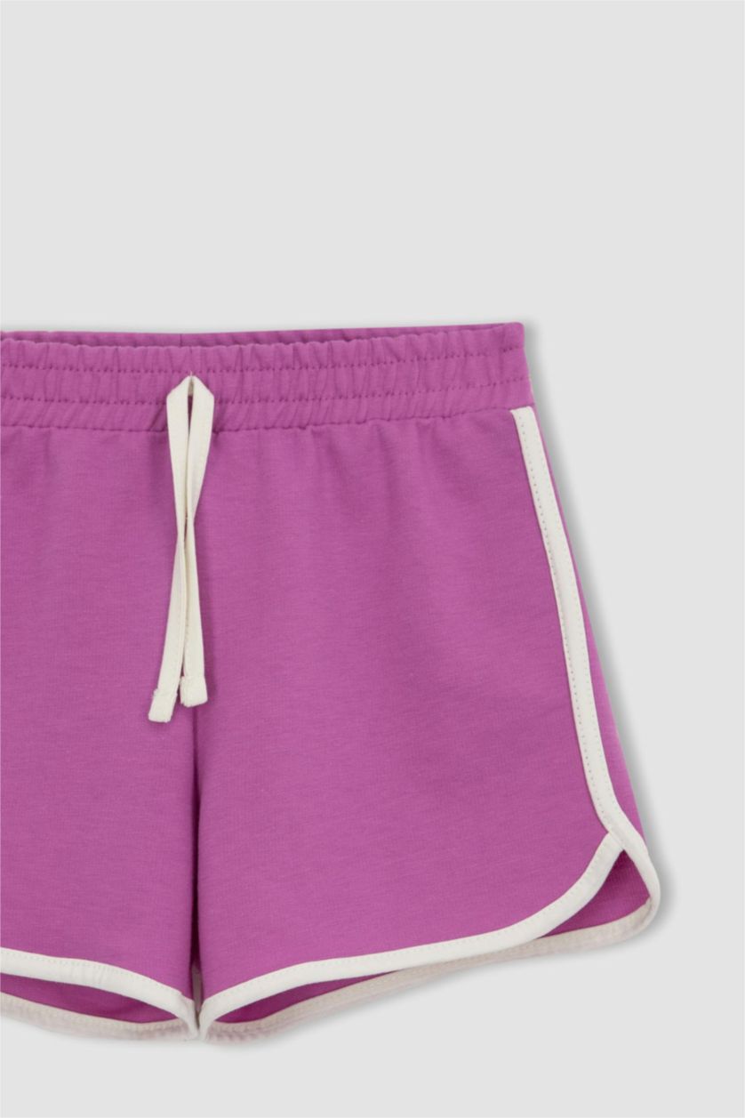 FILLES Violet Short Tissu Sweat Fin