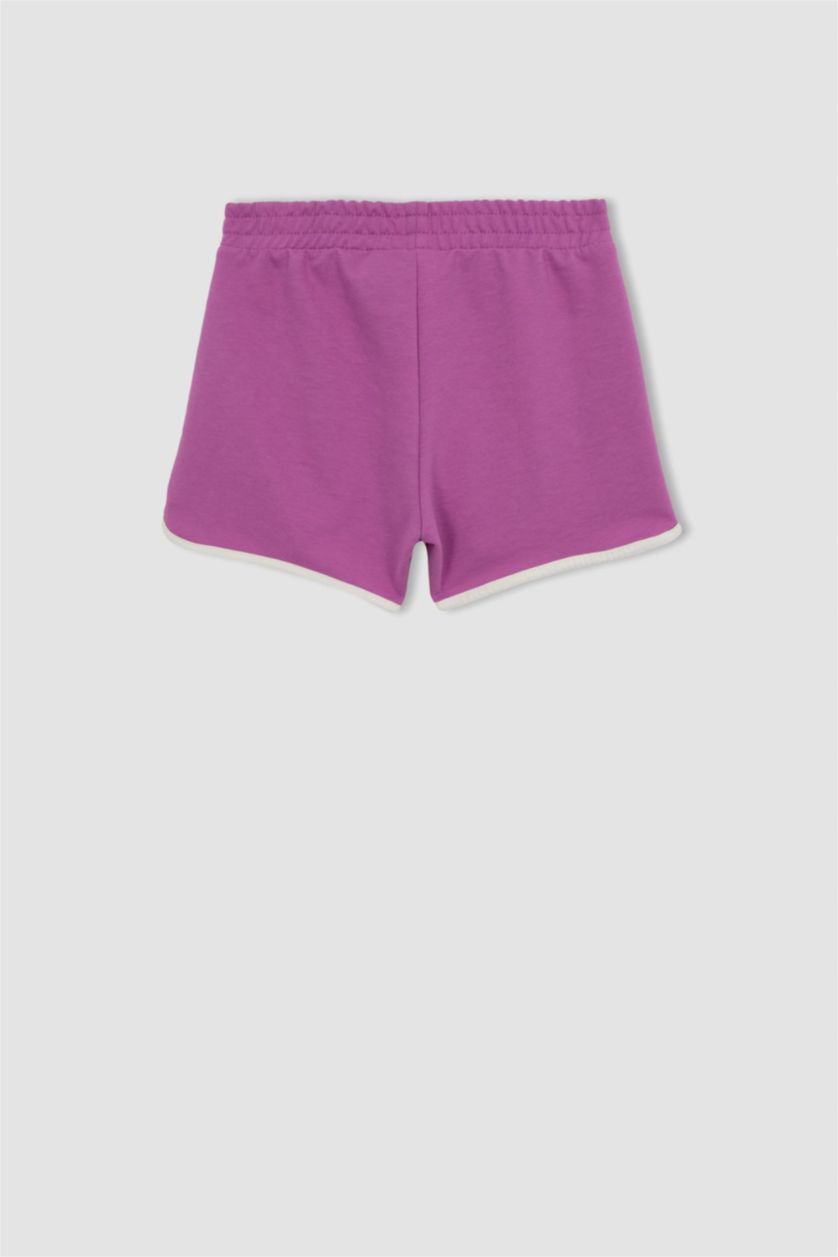 FILLES Violet Short Tissu Sweat Fin