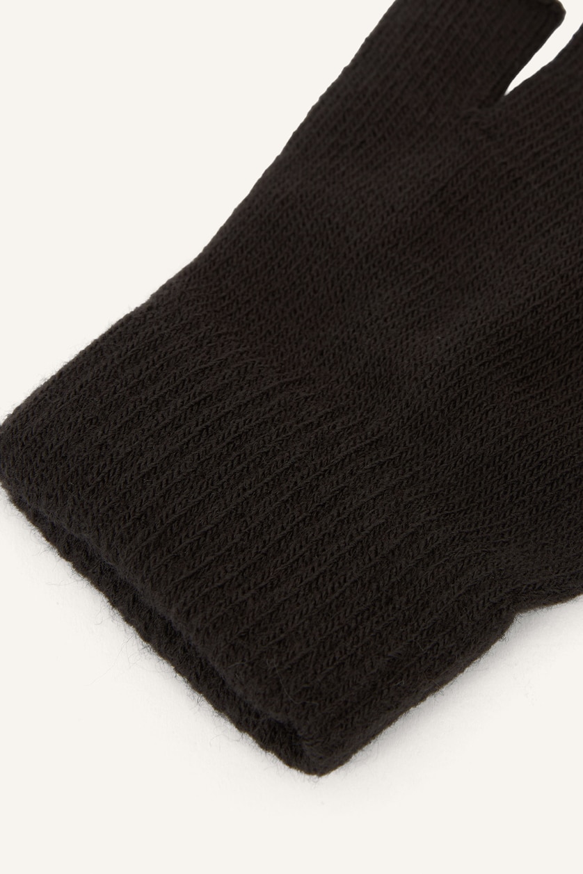Men Brown Man Knitwear Gloves