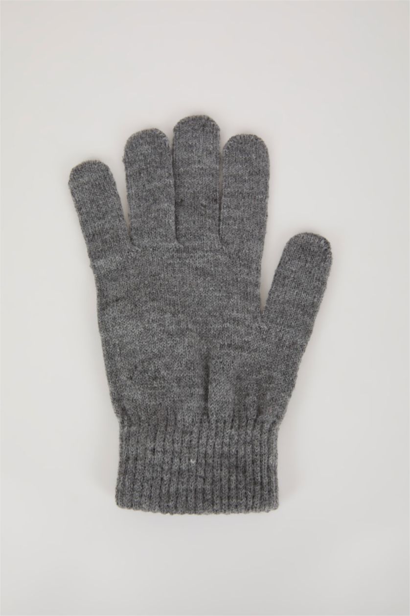 رجال رمادي قفازات رجالي