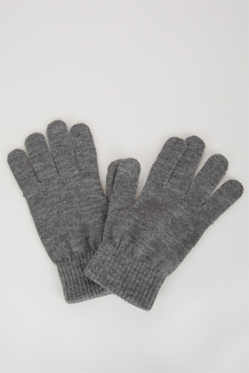 رجال رمادي قفازات رجالي