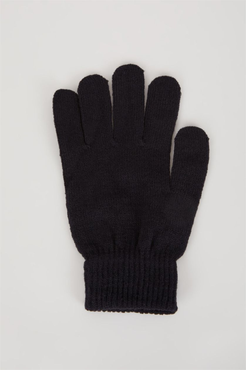 Erkek Lacivert Erkek Triko Eldiven