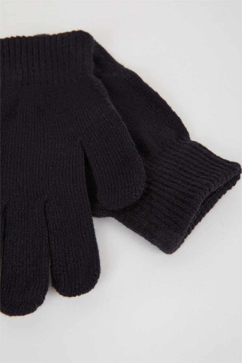 Erkek Lacivert Erkek Triko Eldiven