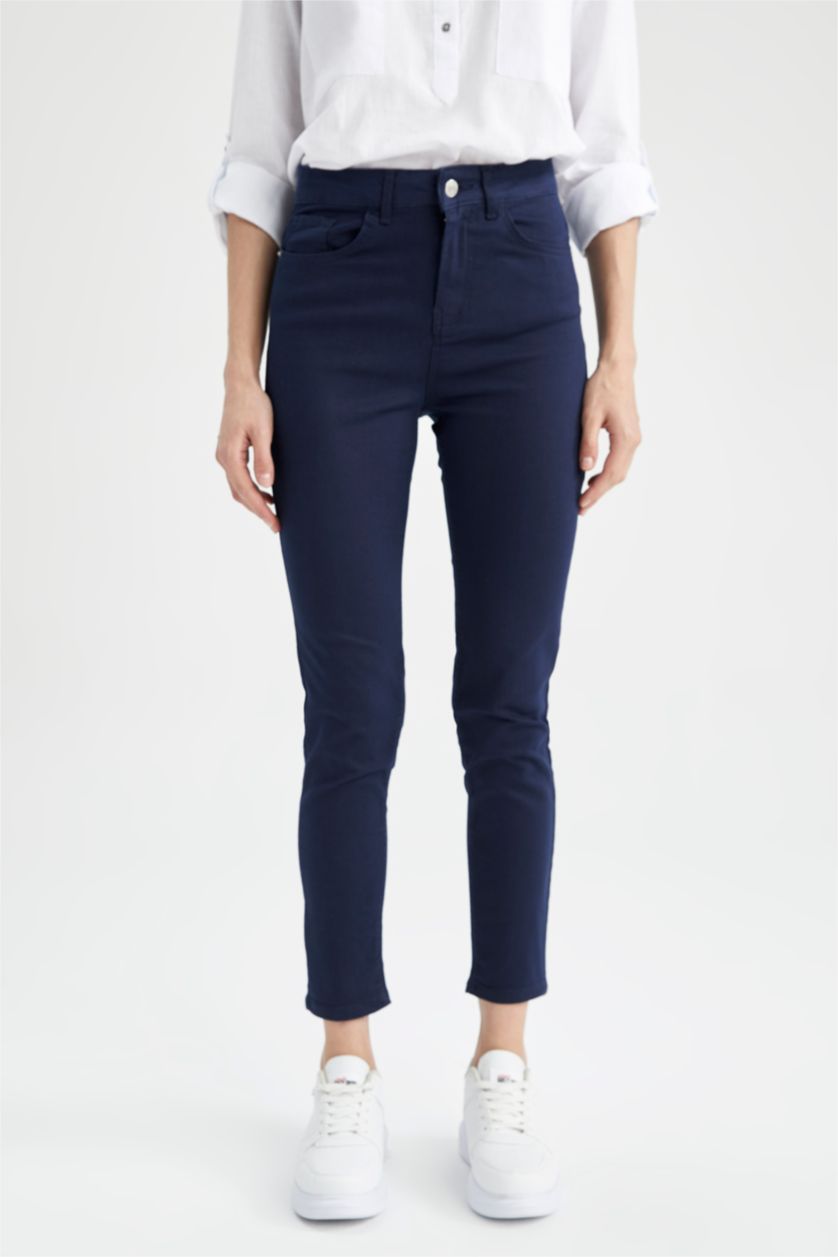 Kadın Lacivert Normal Bel Rebeca Pantolon