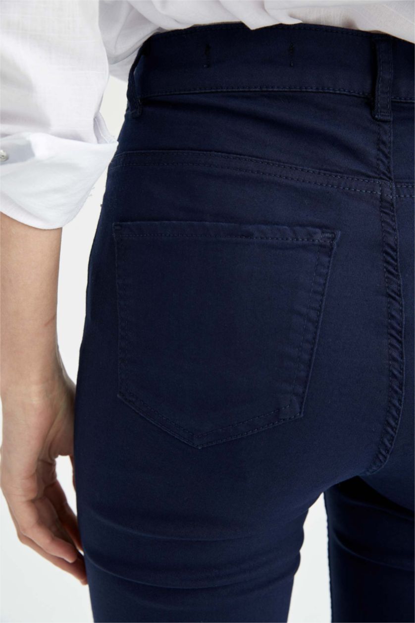 Kadın Lacivert Normal Bel Rebeca Pantolon