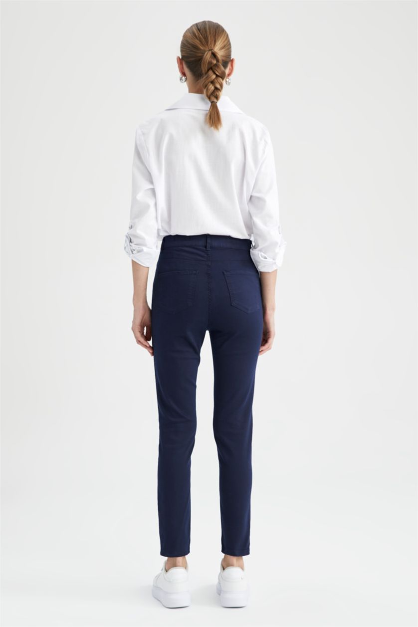 Kadın Lacivert Normal Bel Rebeca Pantolon