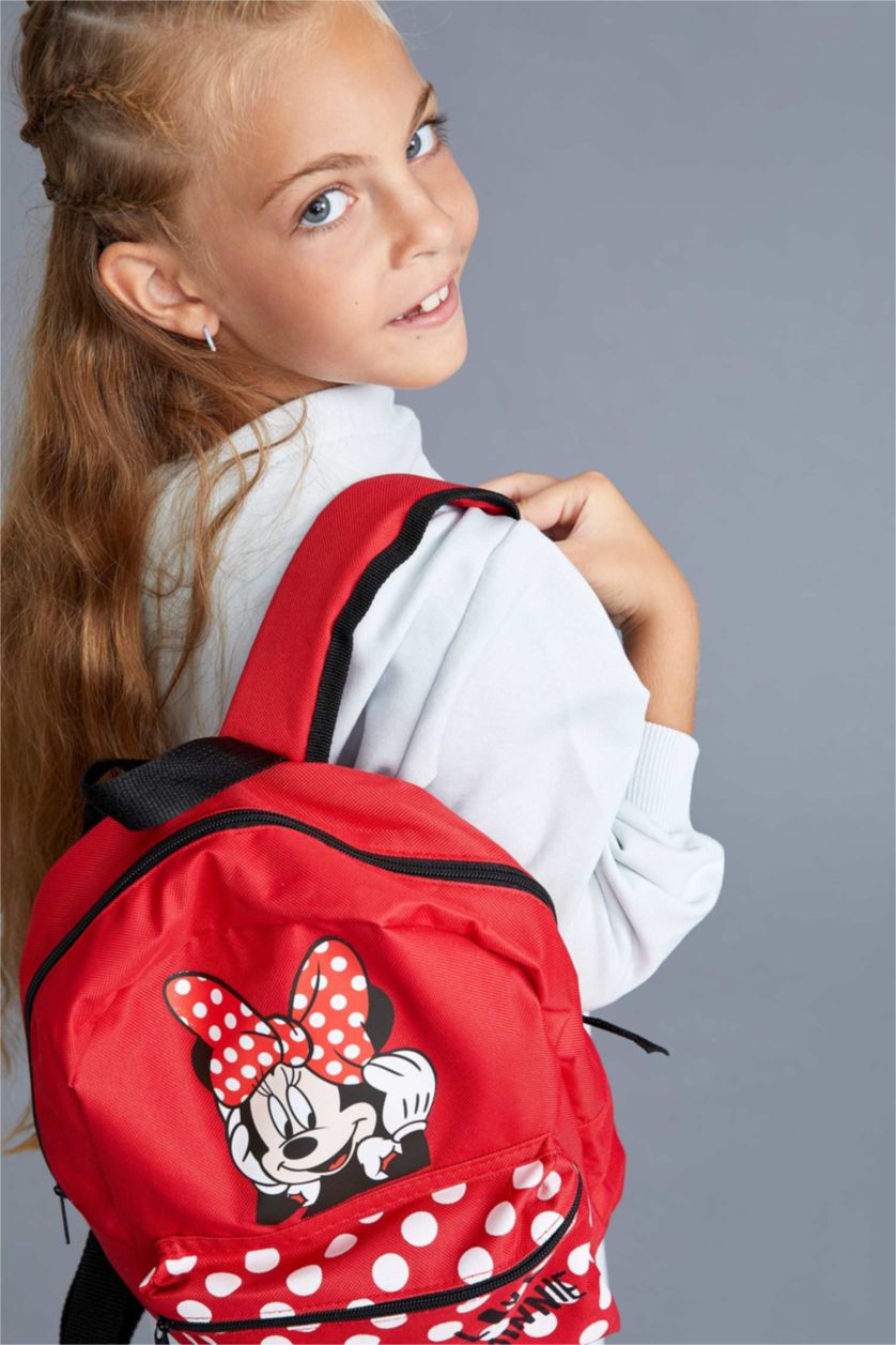 Девочки и подростки Красный Рюкзак Disney Mickey & Minnie для девочек, Школьная коллекция