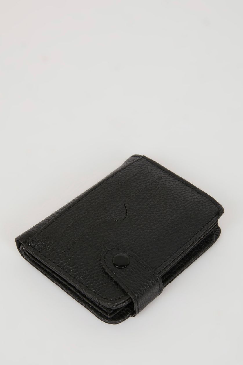 Erkek Siyah Erkek Suni Deri Cüzdan