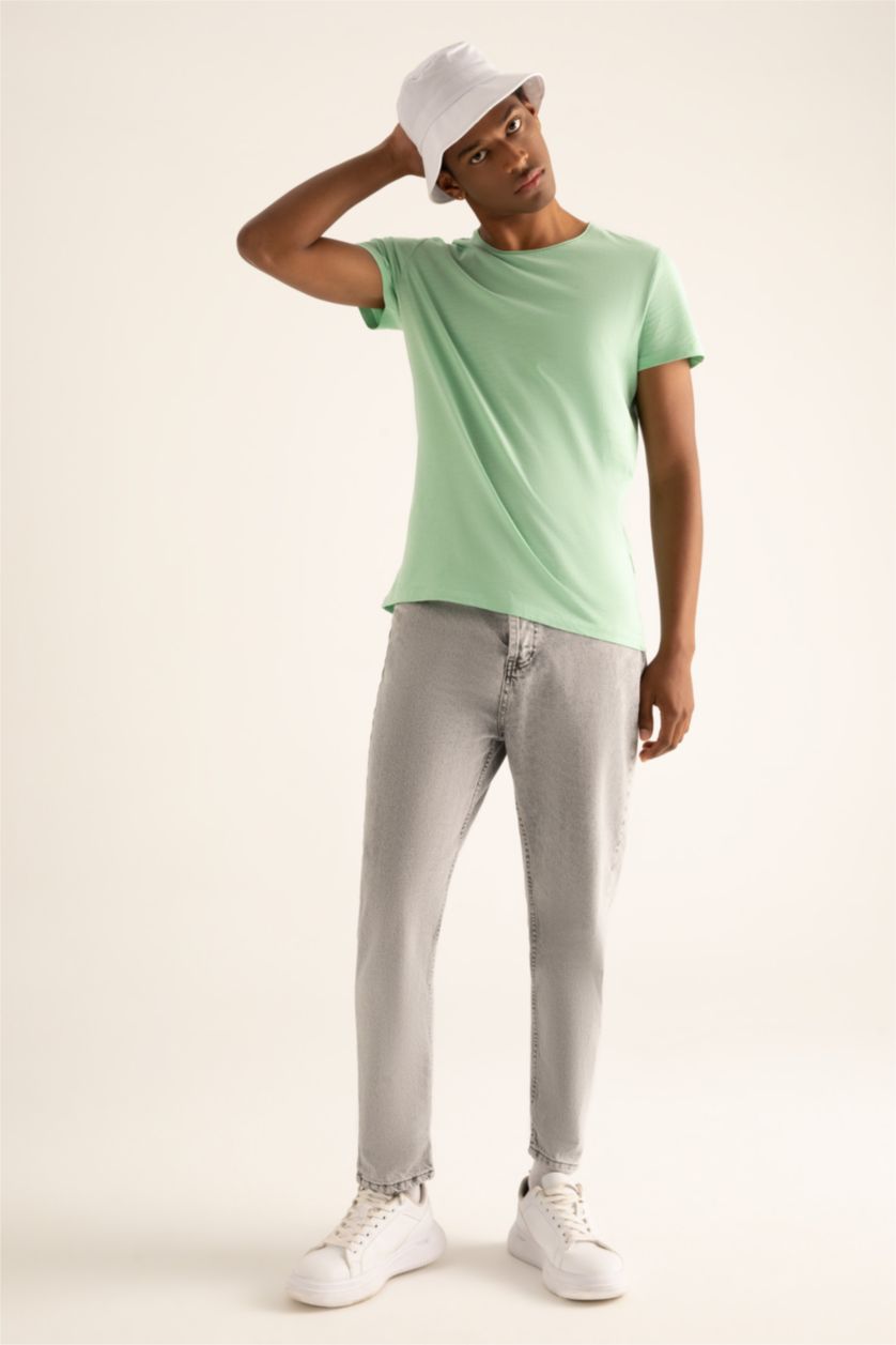 MAN Mint Slim Fit Crew Neck Short Sleeve T-Shirt