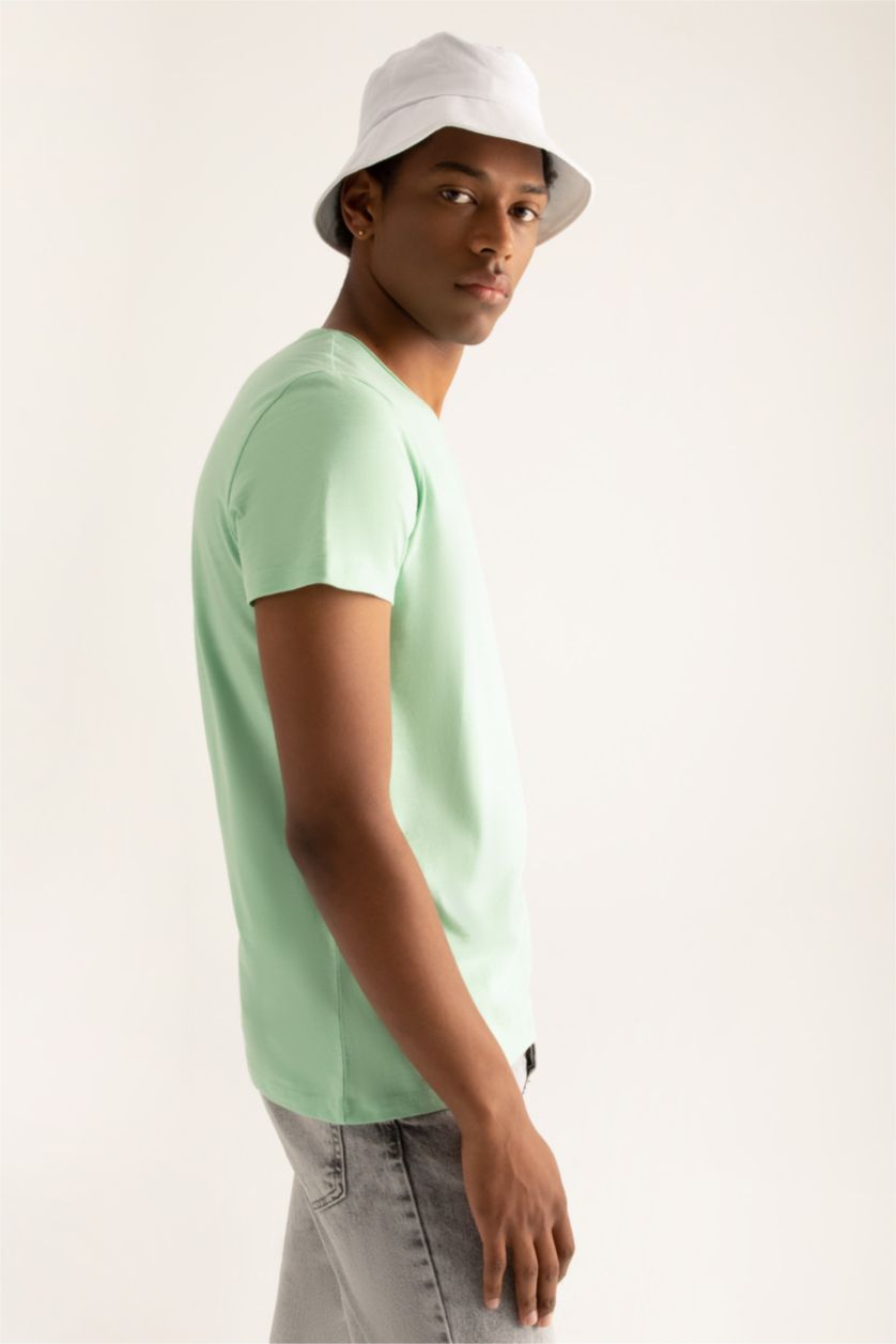 MAN Mint Slim Fit Crew Neck Short Sleeve T-Shirt