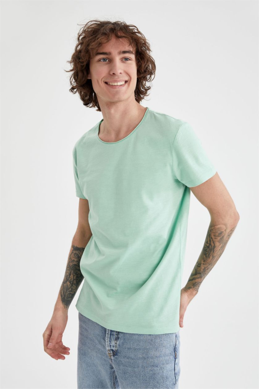 MAN Mint Slim Fit Crew Neck Short Sleeve T-Shirt