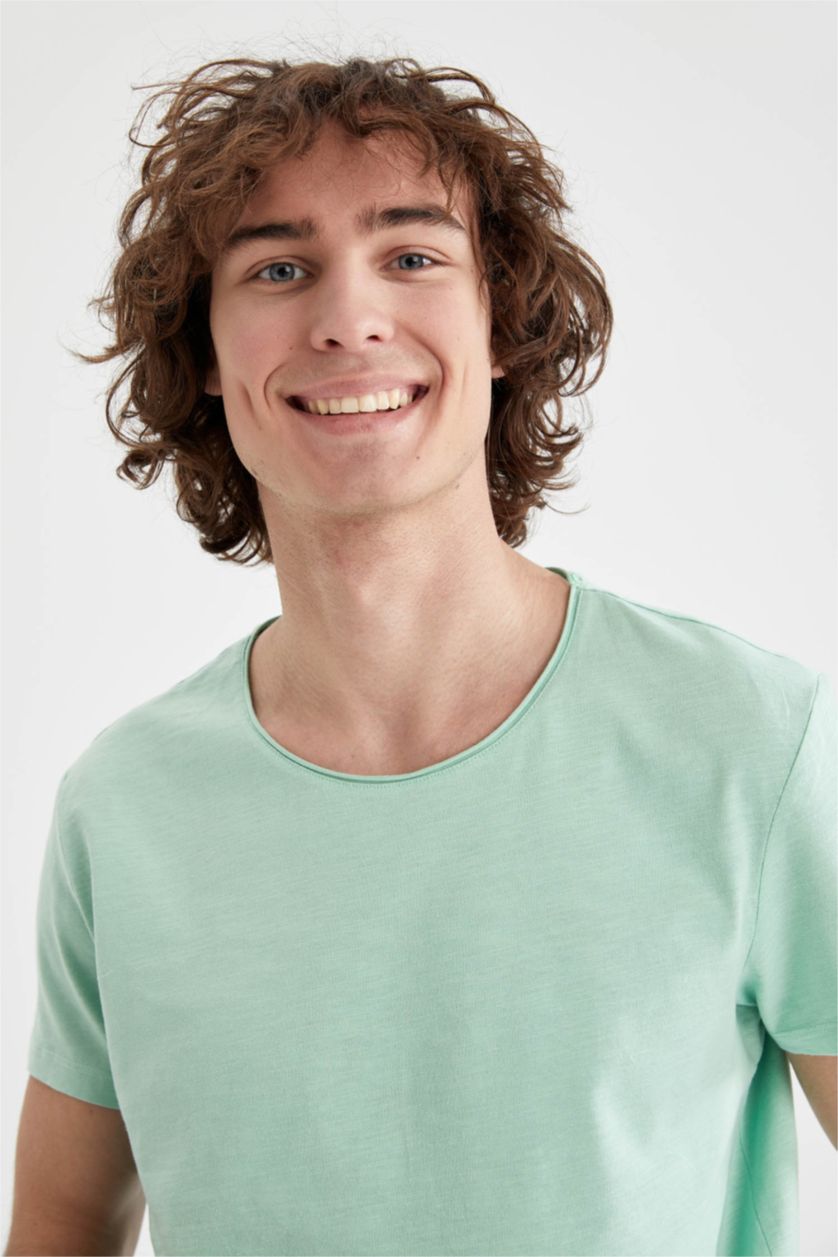 MAN Mint Slim Fit Crew Neck Short Sleeve T-Shirt