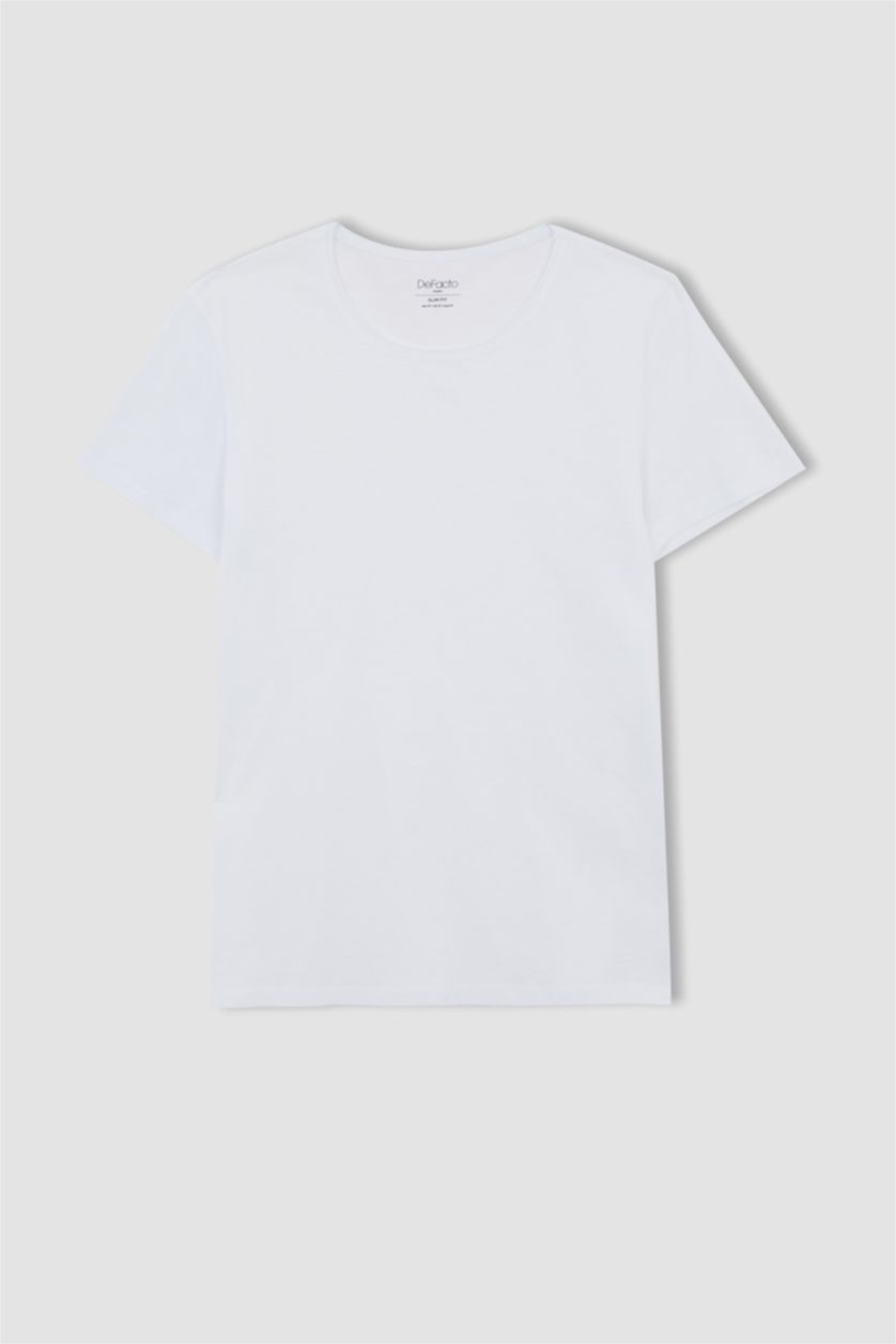 MAN White Slim Fit Short Sleeve T-Shirt