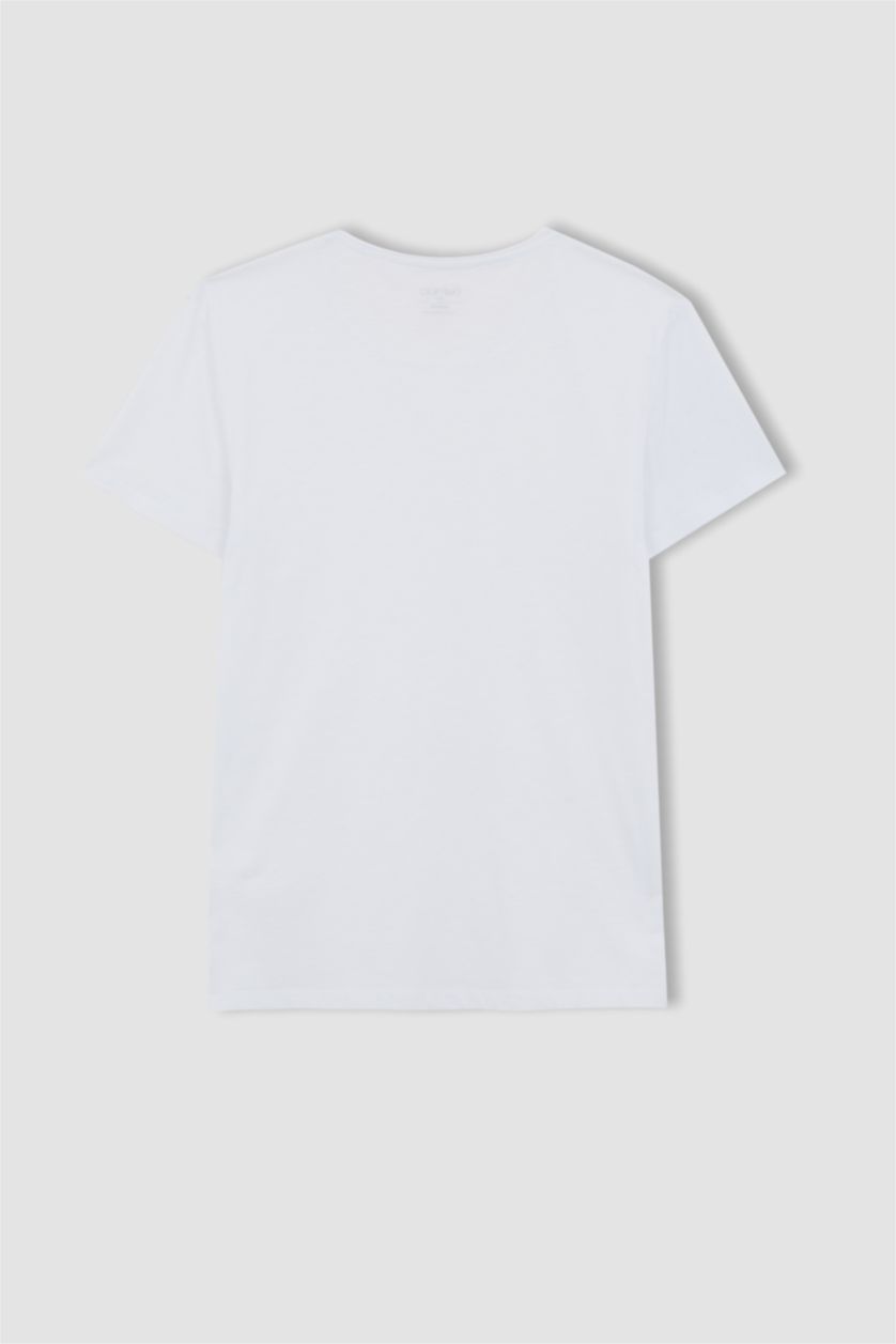 MAN White Slim Fit Short Sleeve T-Shirt