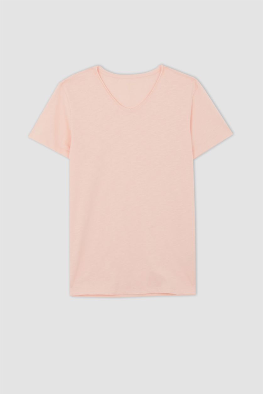رجال زهري Slim Fit Short Sleeve T-Shirt