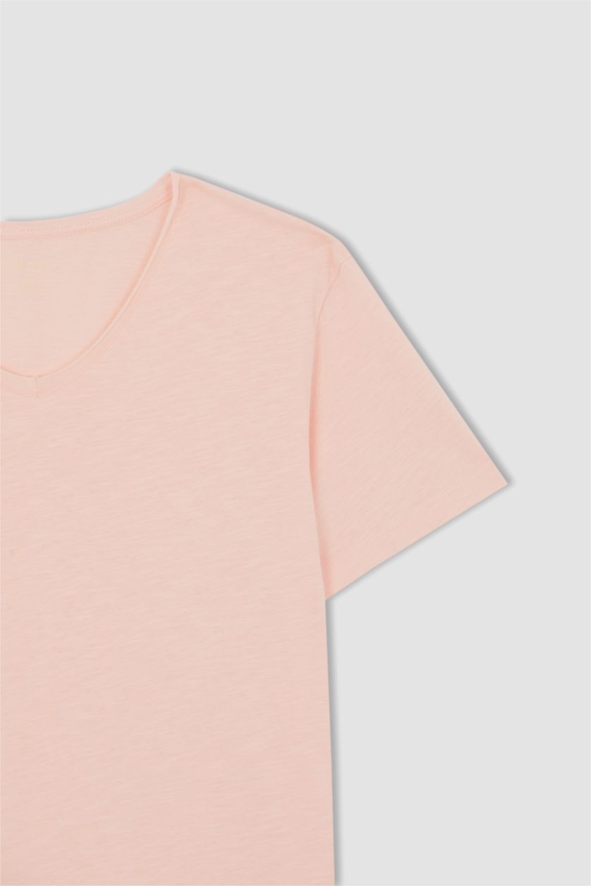 رجال زهري Slim Fit Short Sleeve T-Shirt