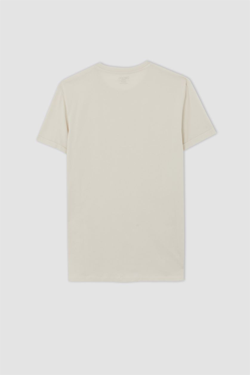 MAN Stone Long Fit Long Crew Neck Basic T-Shirt