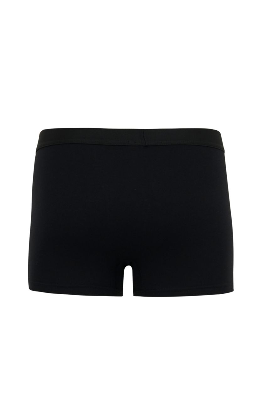 Erkek Siyah Esnek Kumaş Standart Kalıp 5'li Boxer