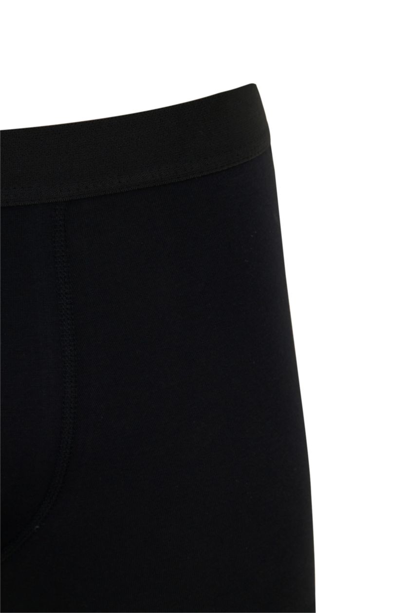 Erkek Siyah Esnek Kumaş Standart Kalıp 5'li Boxer