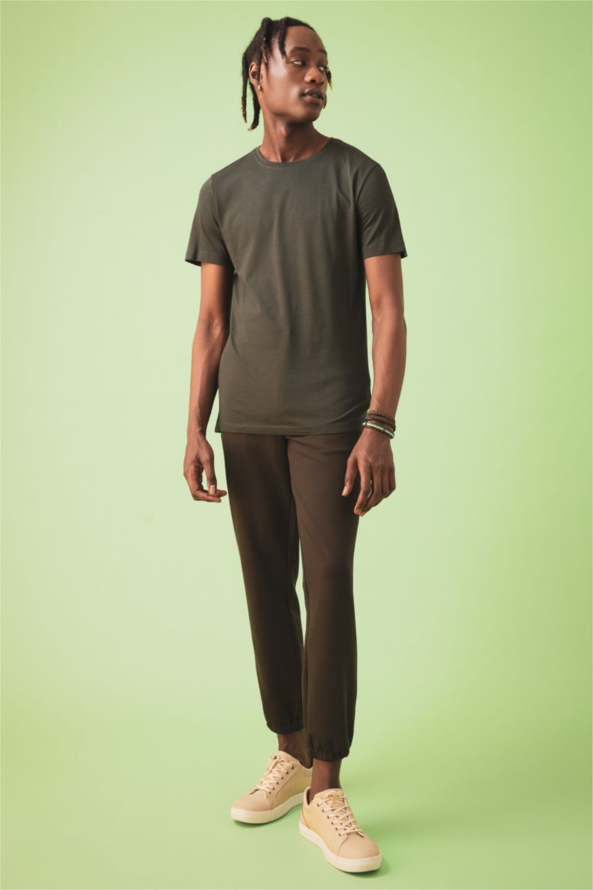 MAN Green Slim Fit Short Sleeve T-Shirt