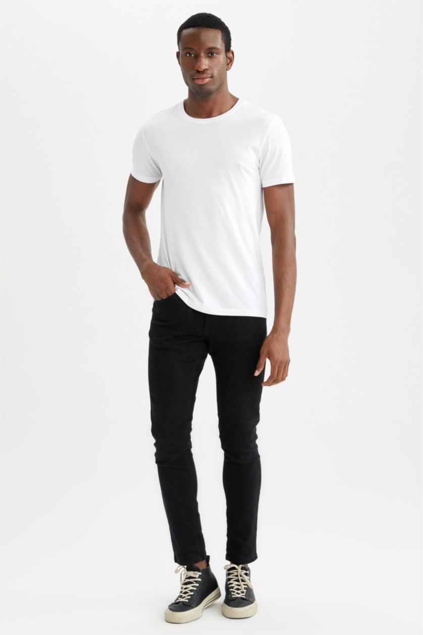 MAN White Slim Fit Short Sleeve T-Shirt