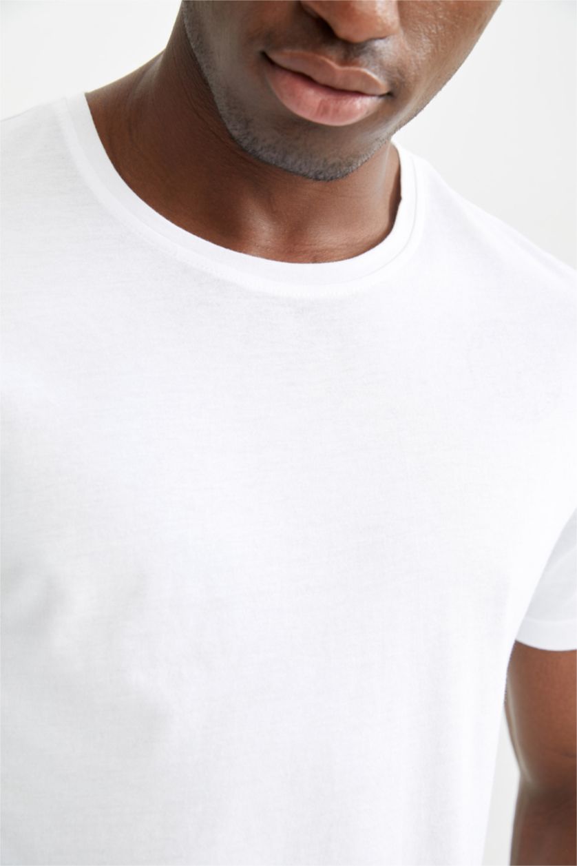MAN White Slim Fit Short Sleeve T-Shirt