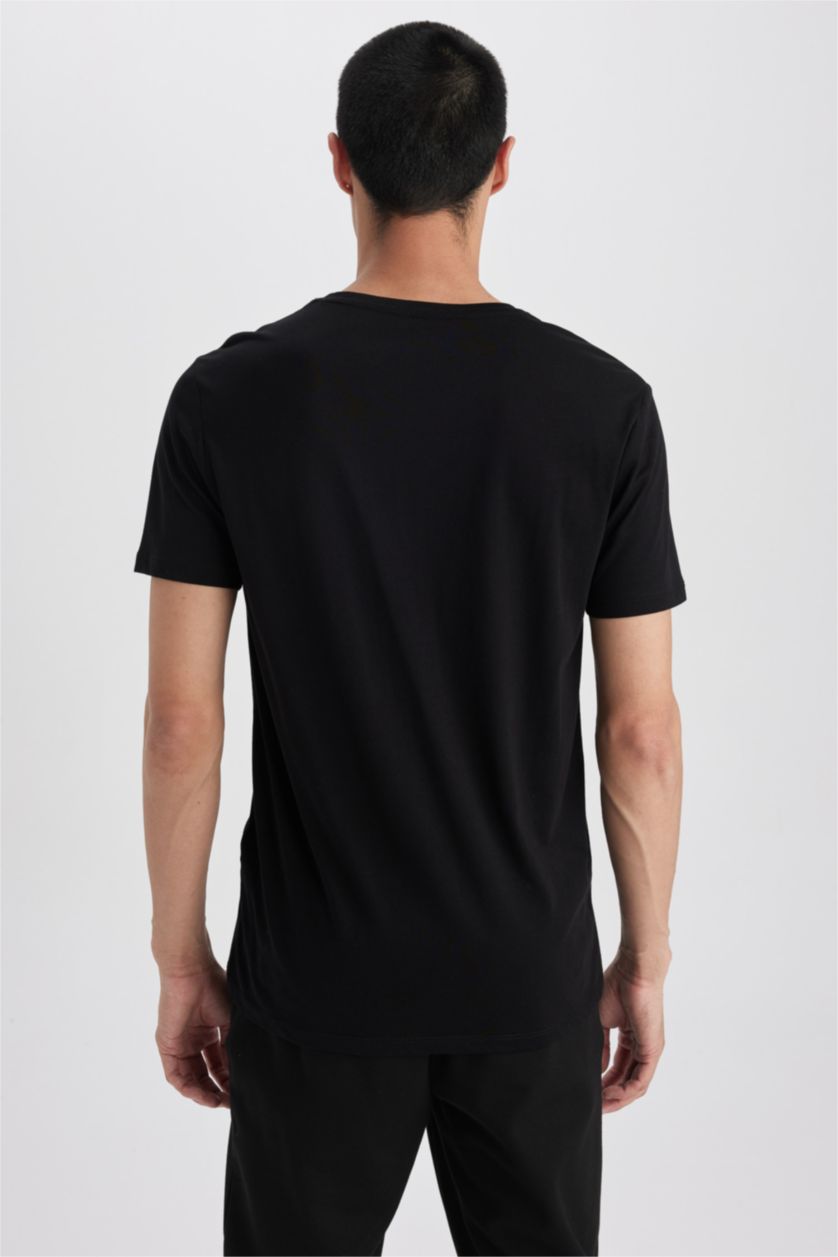 MAN Black Slim Fit Short Sleeve T-Shirt