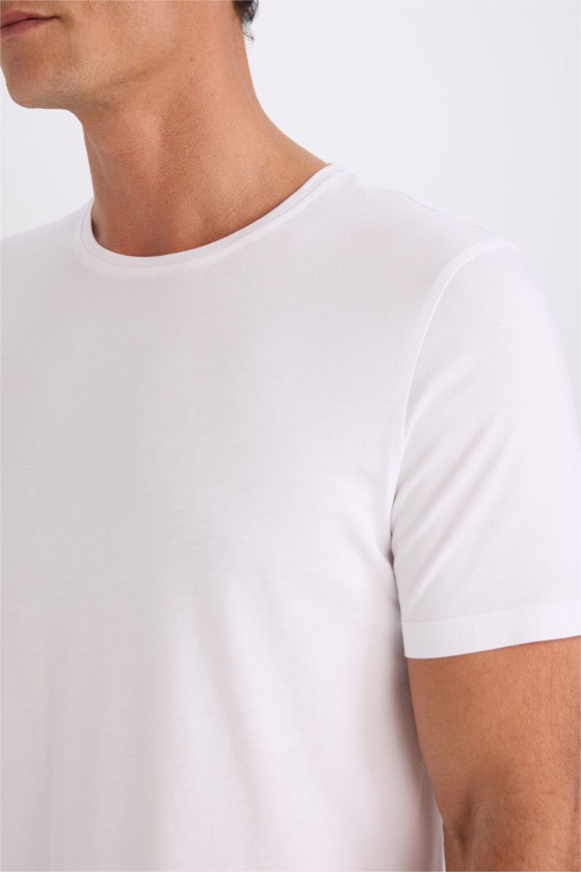 MAN White Slim Fit Short Sleeve T-Shirt
