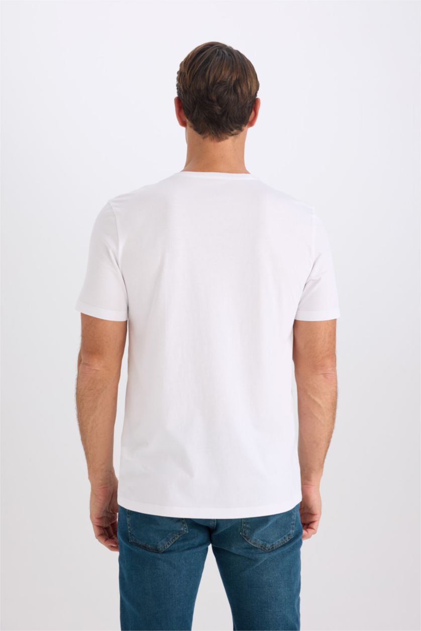MAN White Slim Fit Short Sleeve T-Shirt