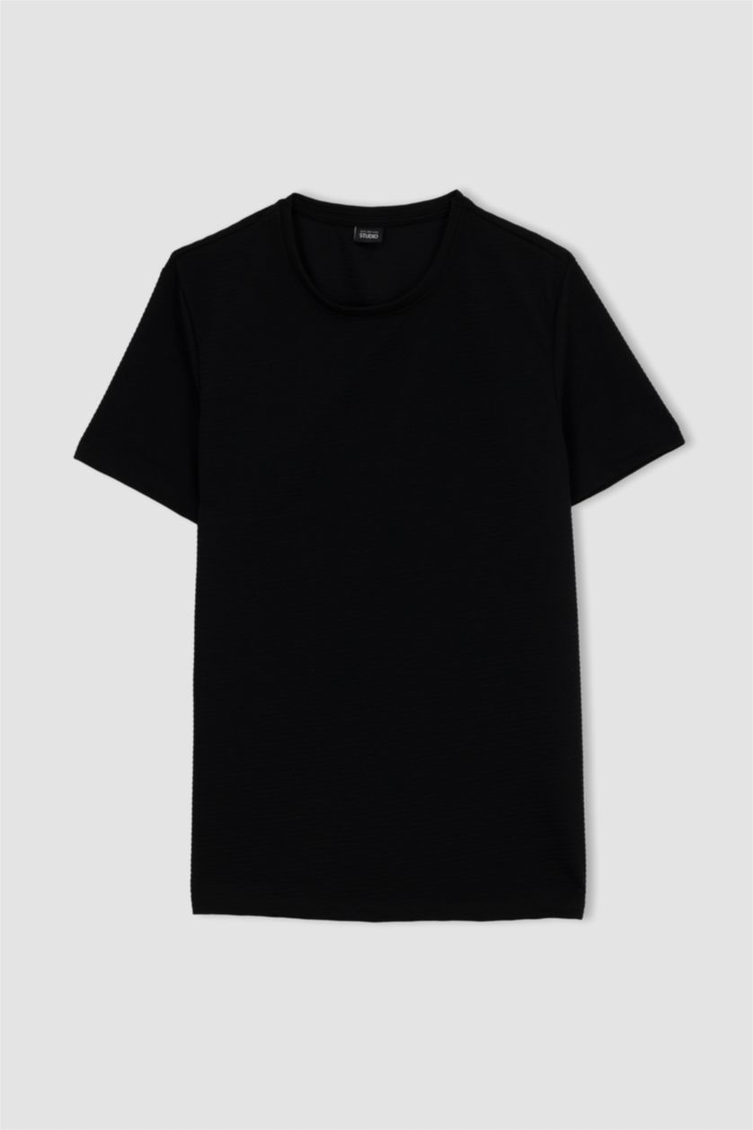 MAN Black Slim Fit Short Sleeve T-Shirt
