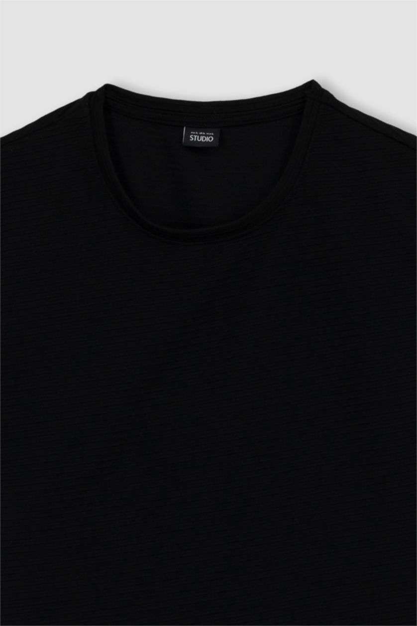 MAN Black Slim Fit Short Sleeve T-Shirt