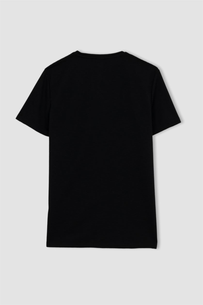 MAN Black Slim Fit Short Sleeve T-Shirt