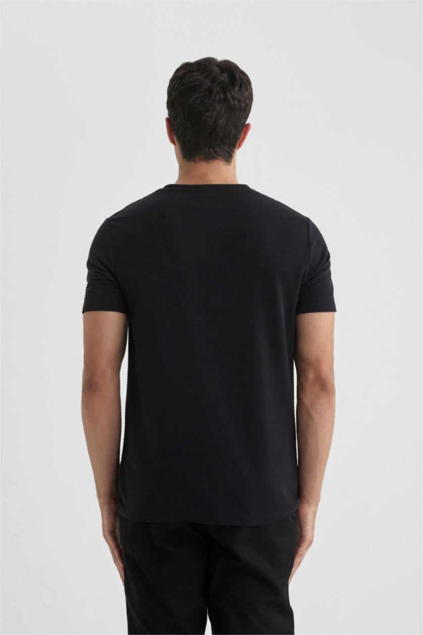MAN Black Slim Fit Short Sleeve T-Shirt