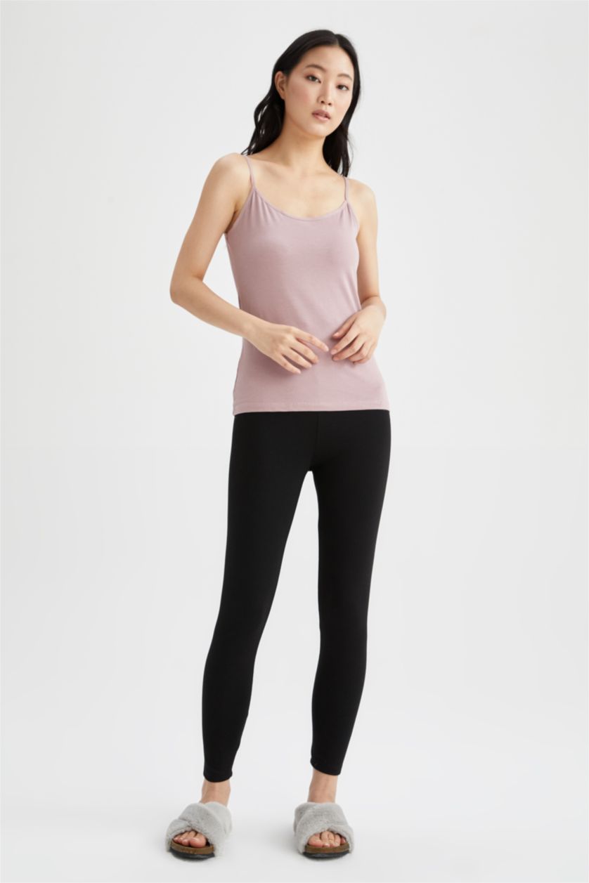 Woman Light Lilac Strappy Vest