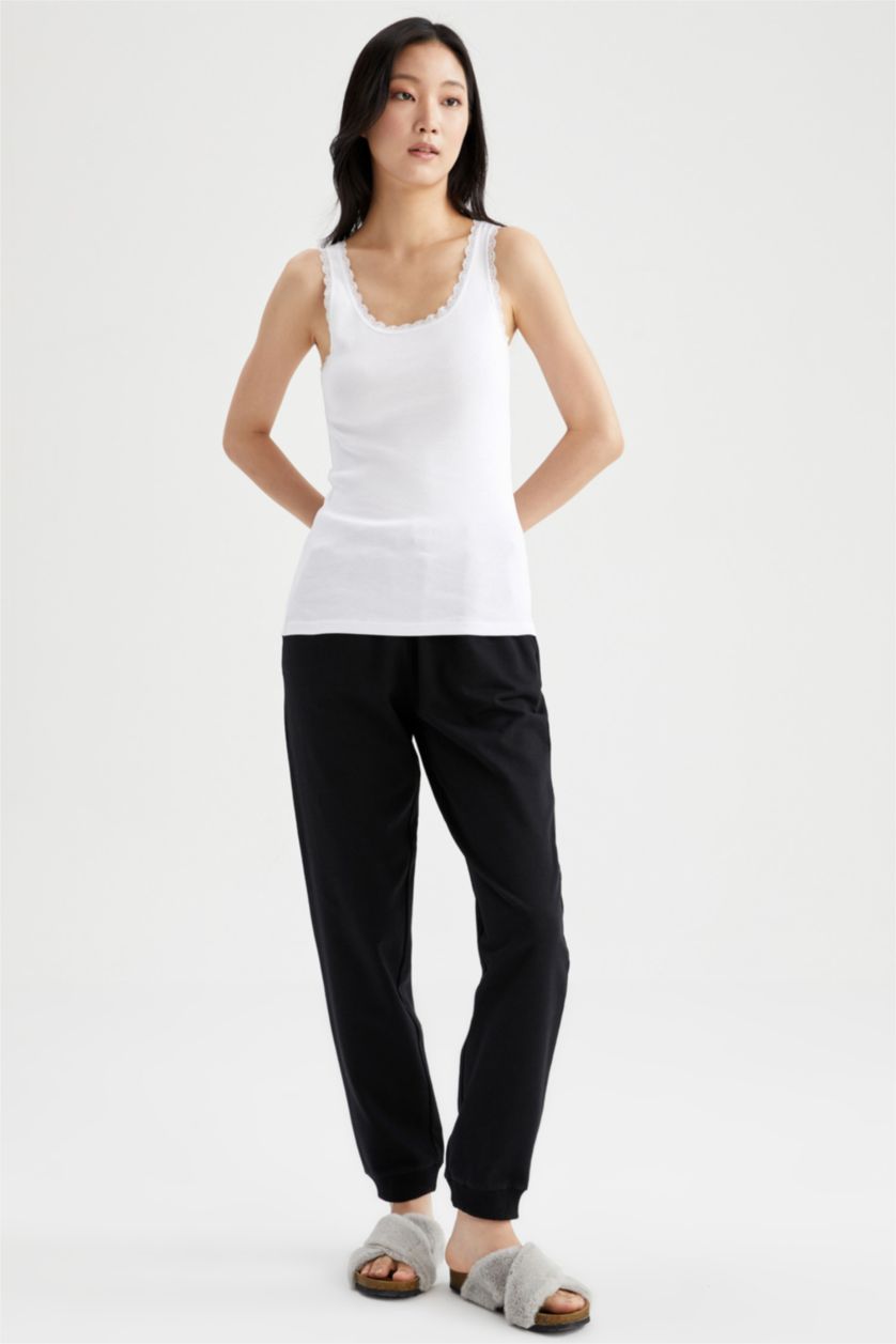 FEMME Blanc Débardeur en dentelle