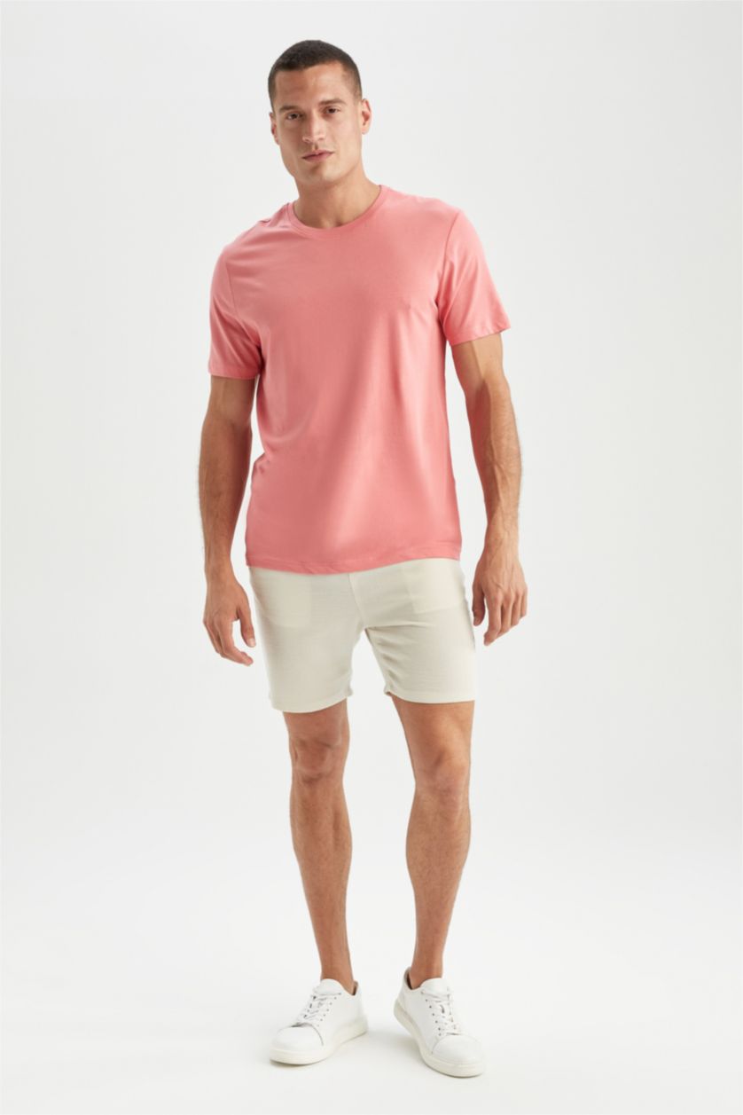 MAN Rose Regular Fit Crew Neck Basic T-Shirt