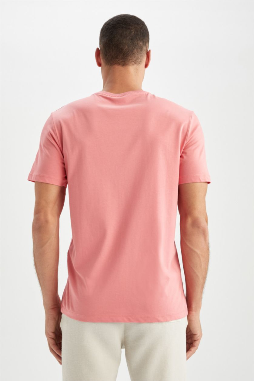 MAN Rose Regular Fit Crew Neck Basic T-Shirt
