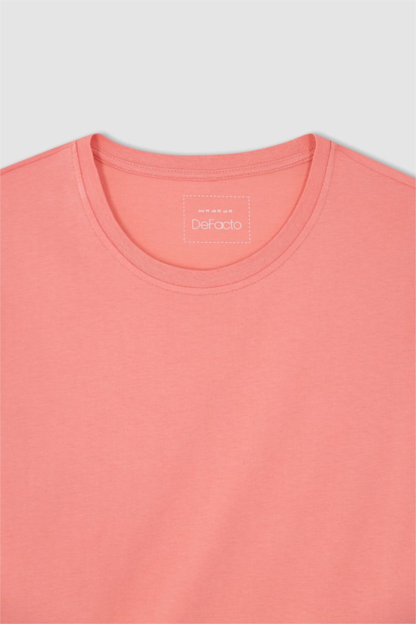 MAN Rose Regular Fit Crew Neck Basic T-Shirt