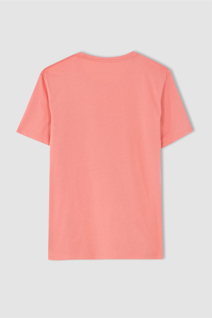 MAN Rose Regular Fit Crew Neck Basic T-Shirt