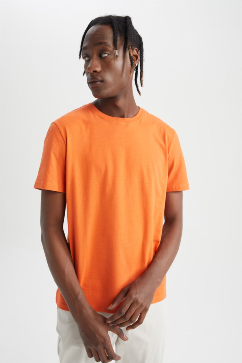 MAN Orange Regular Fit Short Sleeve T-Shirt