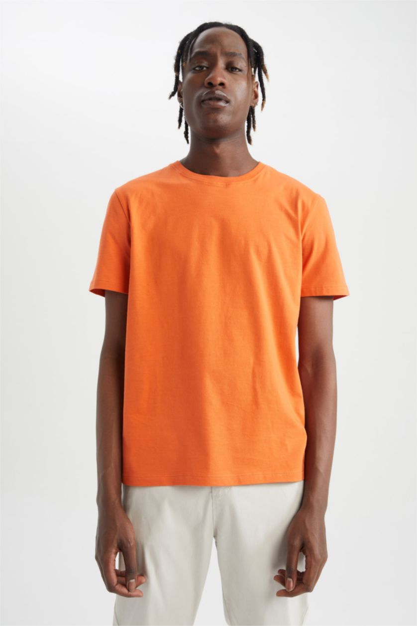 MAN Orange Regular Fit Short Sleeve T-Shirt