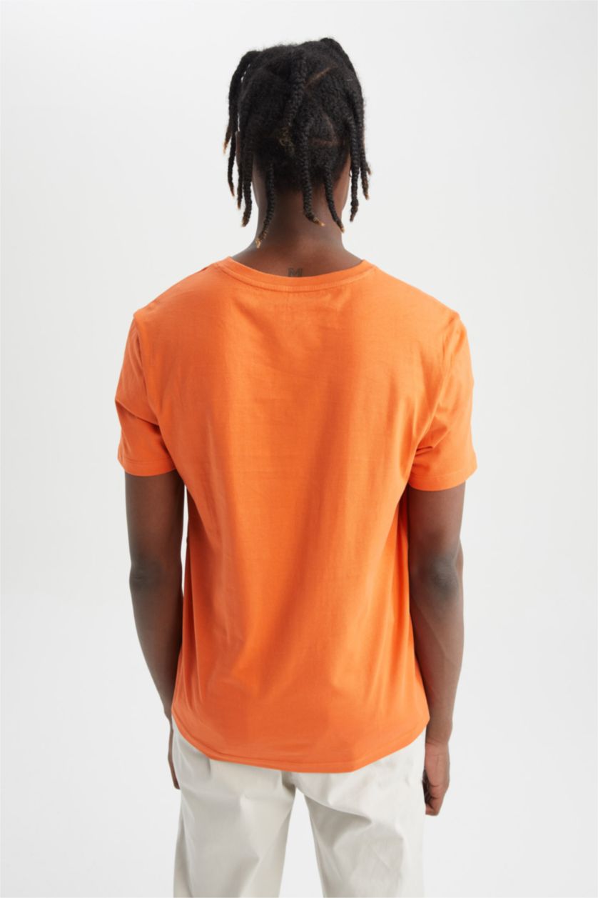 MAN Orange Regular Fit Short Sleeve T-Shirt