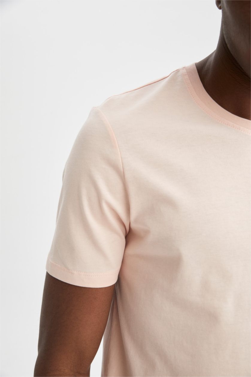 MAN Light Pink Regular Fit Short Sleeve T-Shirt