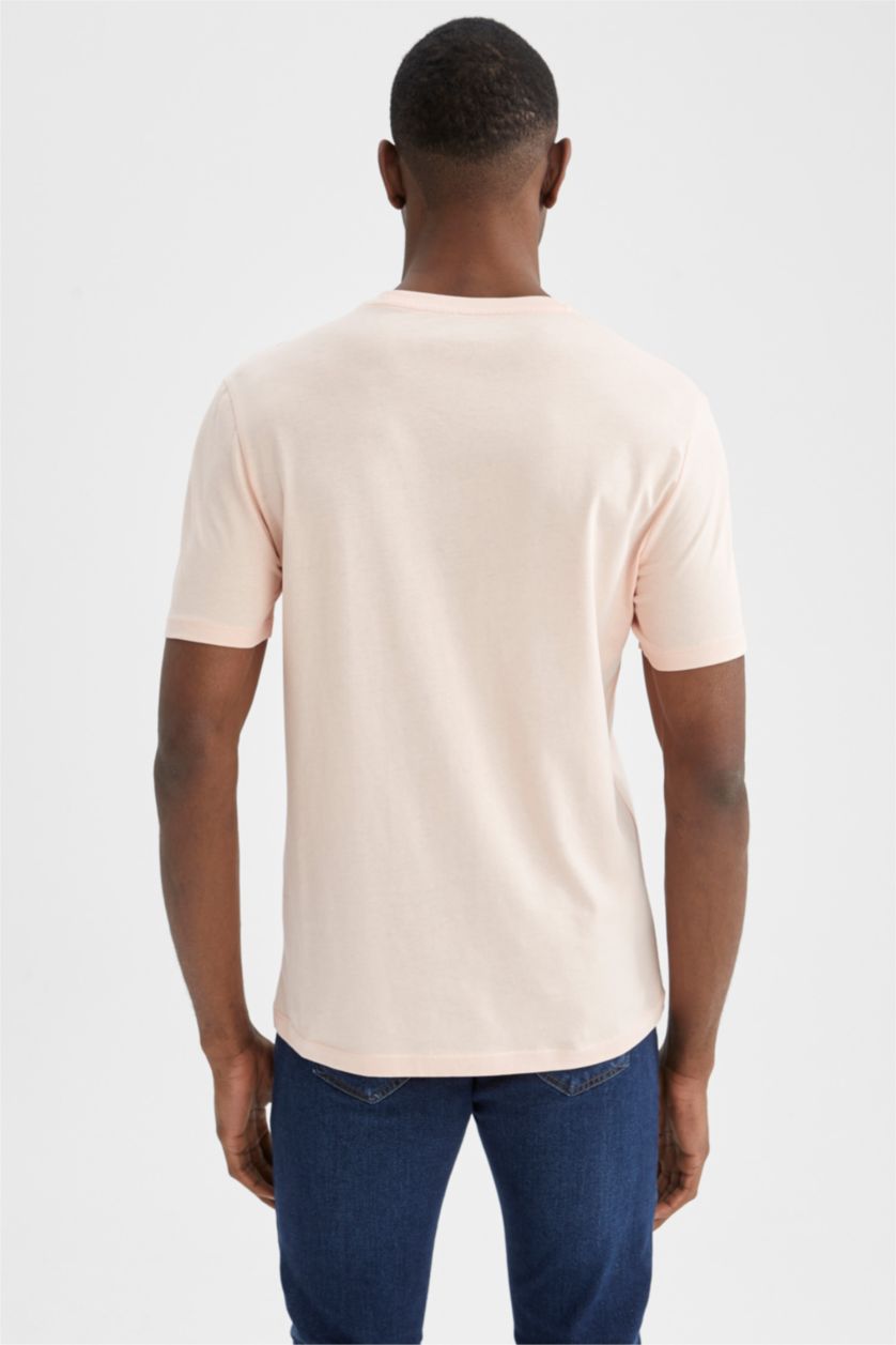 MAN Light Pink Regular Fit Short Sleeve T-Shirt