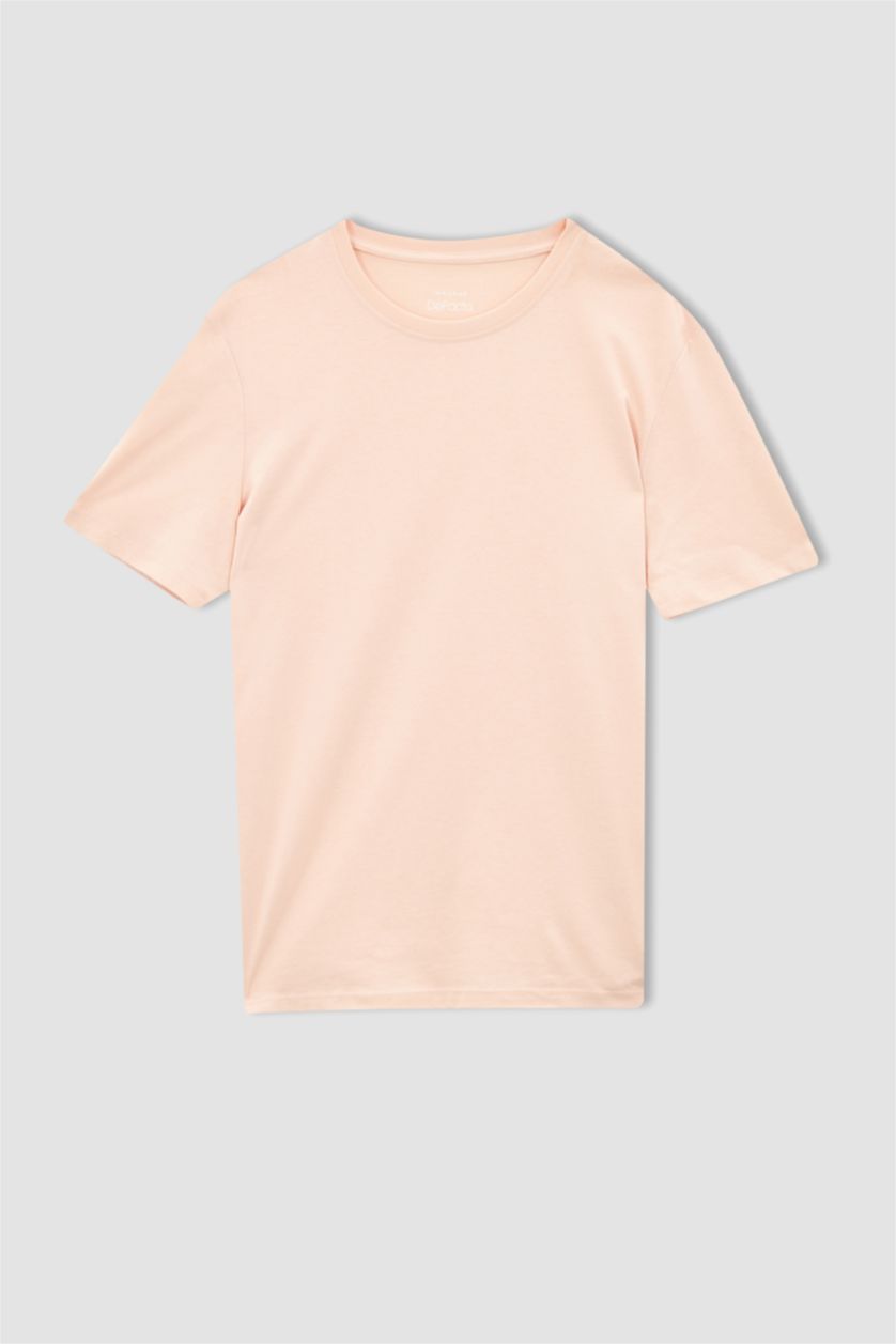 MAN Light Pink Regular Fit Short Sleeve T-Shirt